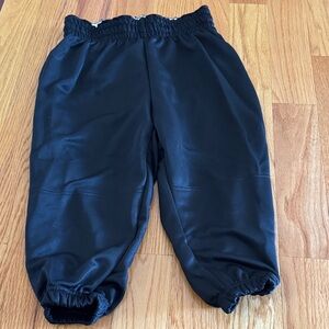 Kids Wilson Black Elastic Waist Baseball Pants